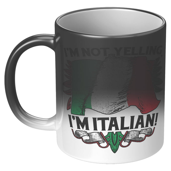 Not Yelling Italian Color Changing Mug