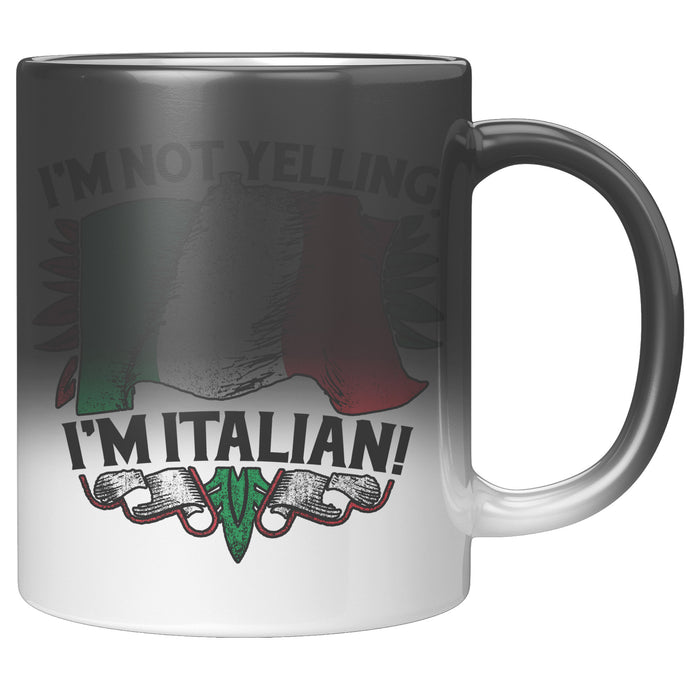 Not Yelling Italian Color Changing Mug
