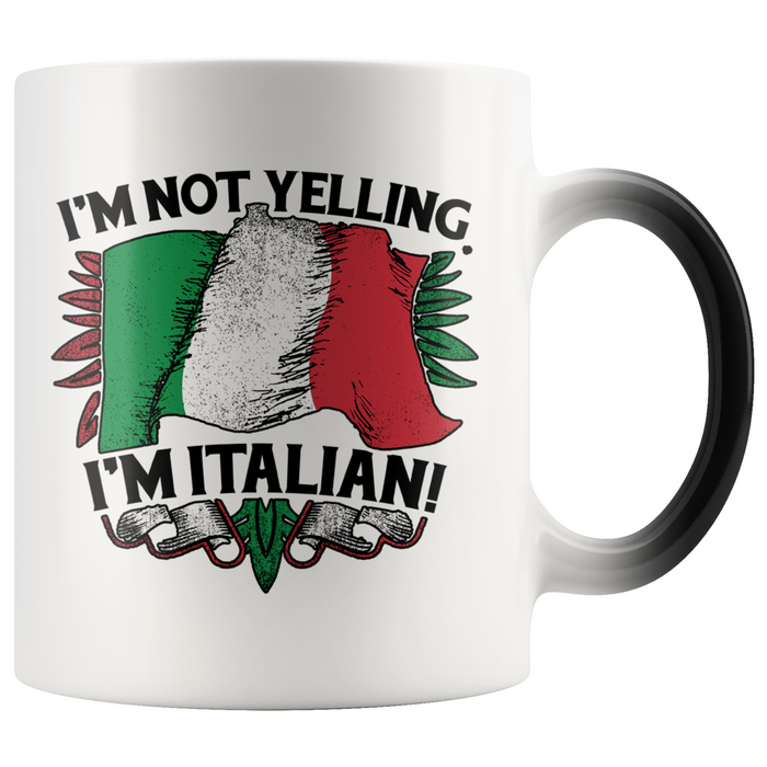 Not Yelling Italian Color Changing Mug