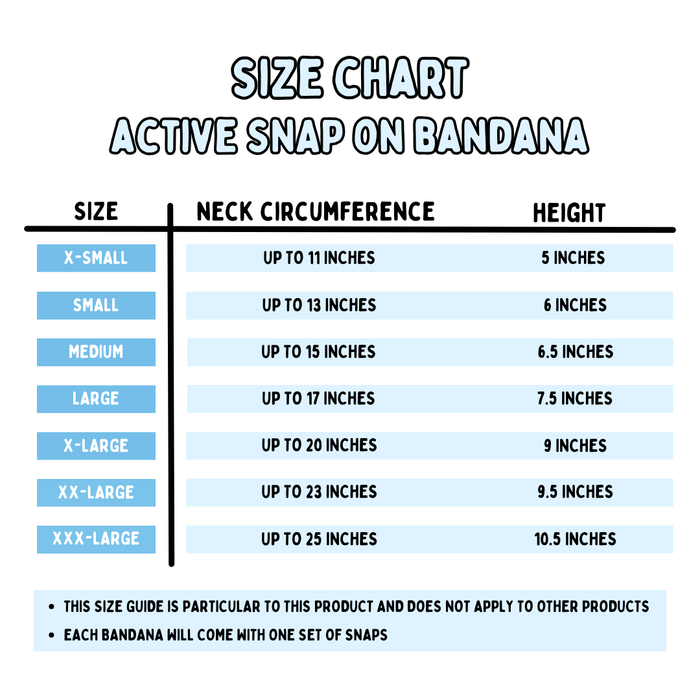 Ocean Patches - Active Snap On Bandana