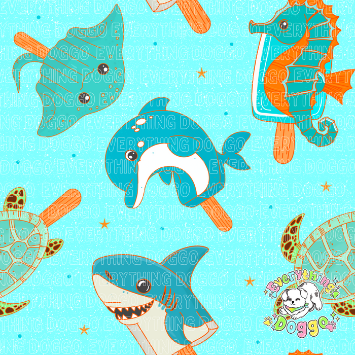 Ocean Pops - Active Snap On Bandana (Reversible)