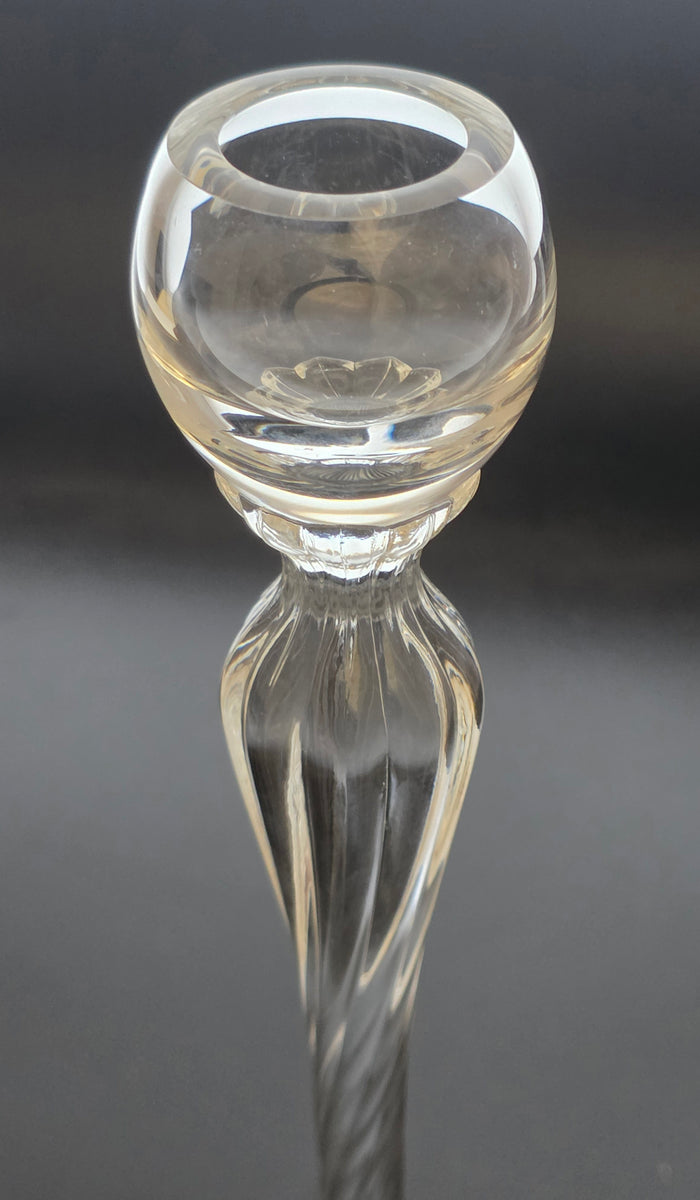 Pair of Lenox Aria candle sticks Crystal Made in USA Mt Pleasant PA