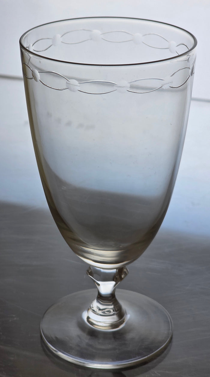 Pair Signed Lenox Crystal sentiment ice tea glasses replacement