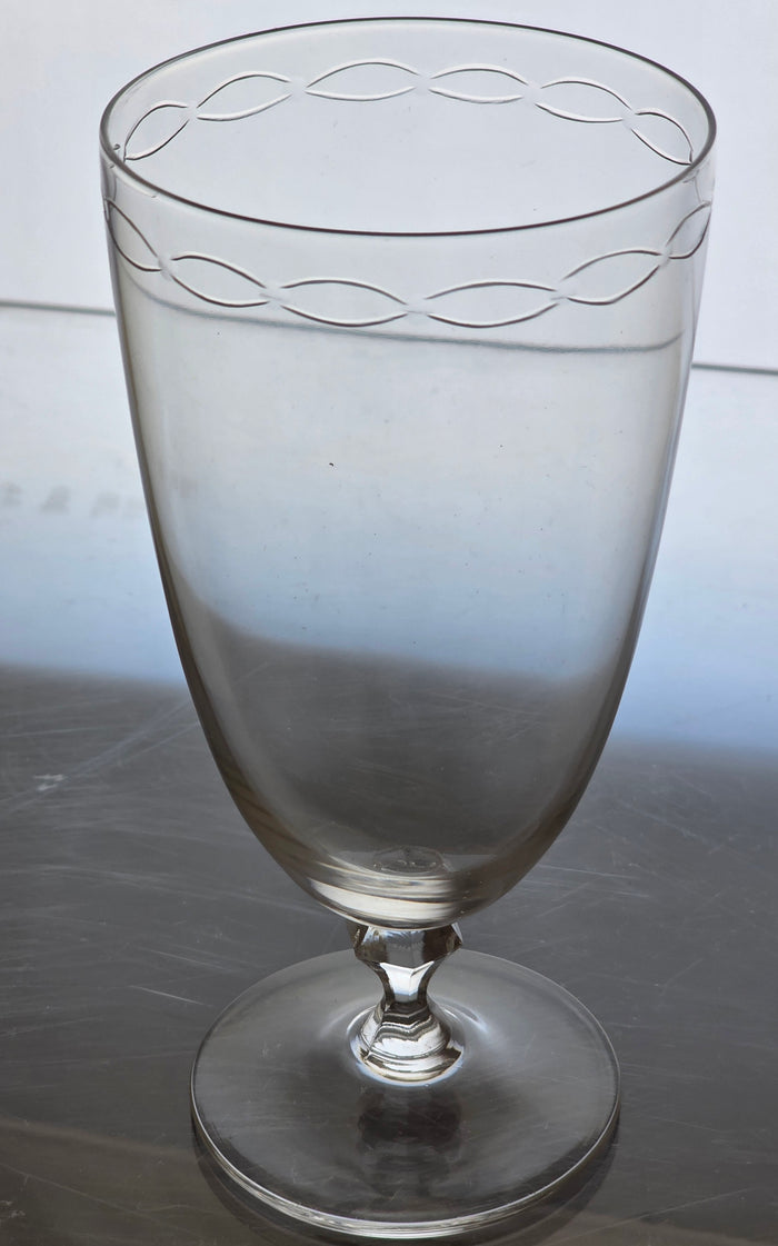 Pair Signed Lenox Crystal sentiment juice glass replacement