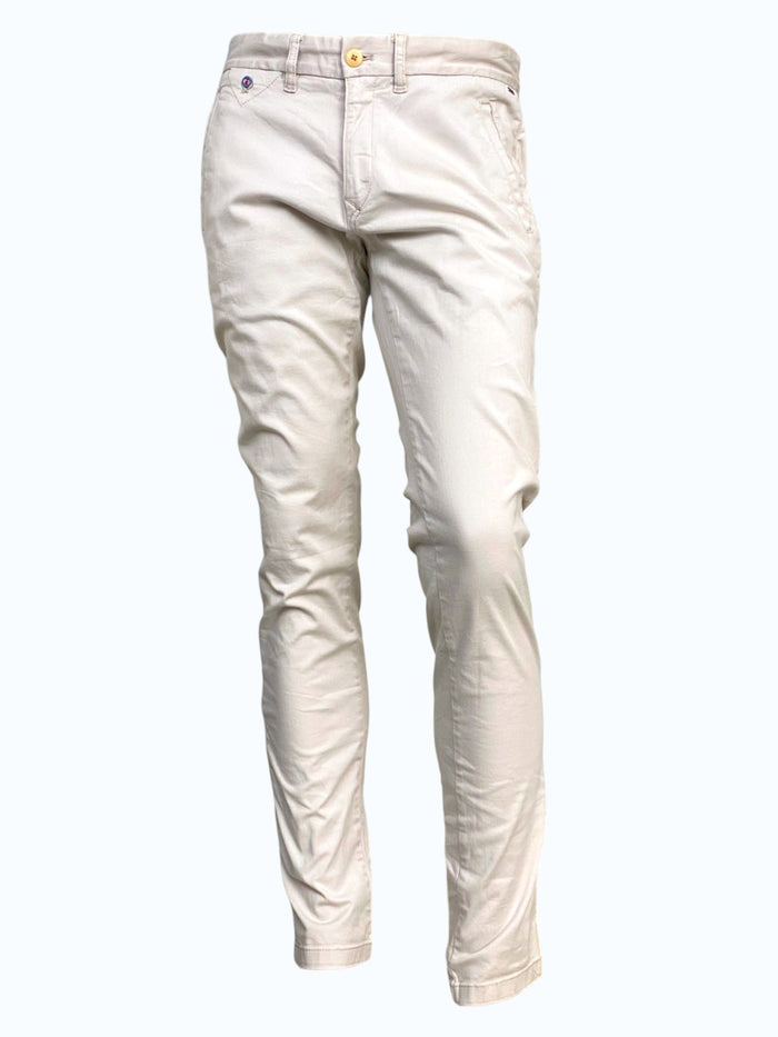 Pantaloni avorio Tommy Hilfiger