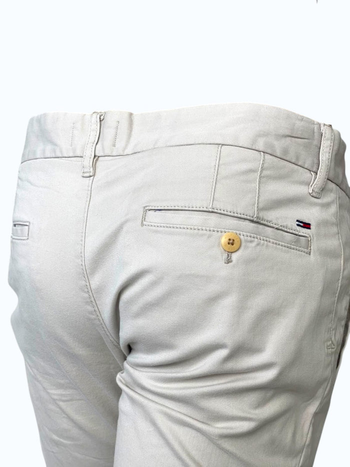 Pantaloni avorio Tommy Hilfiger
