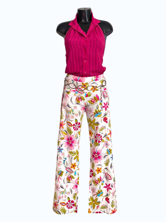 pantaloni floreali Denny Rose
