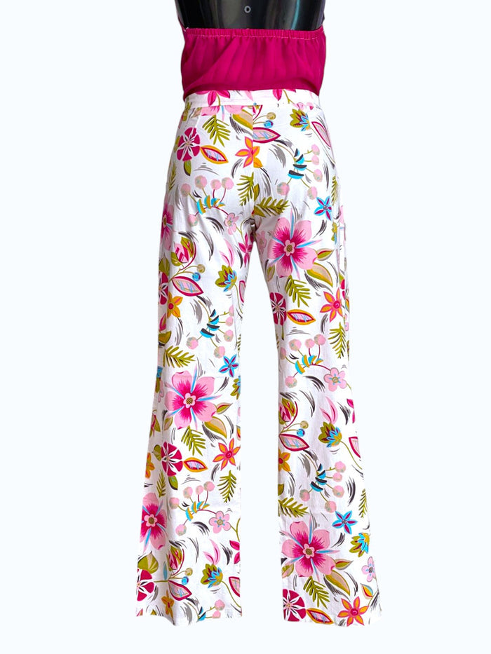 pantaloni floreali Denny Rose