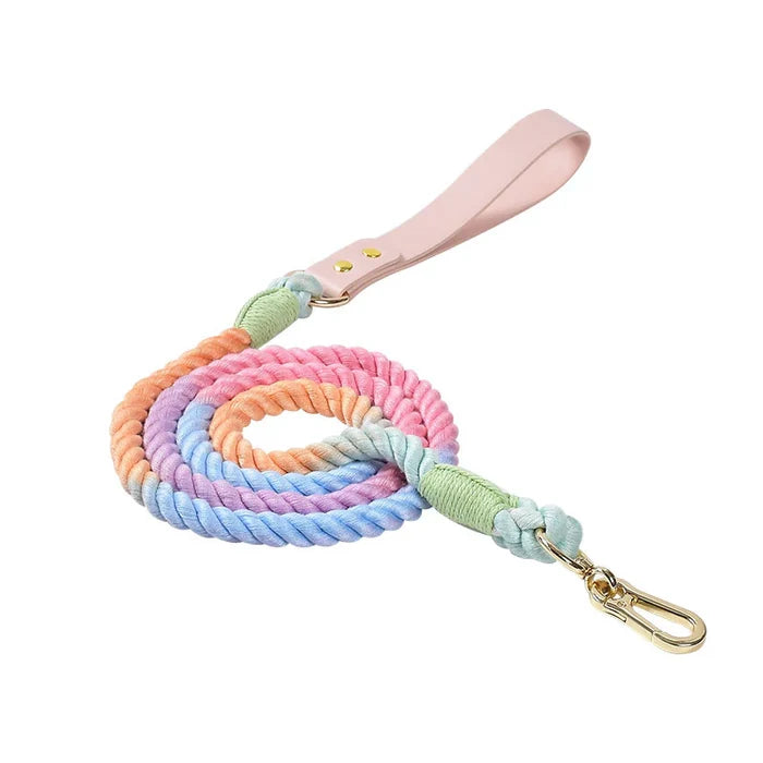 Pastel Rainbow - Dog Collar and Leash (Sold Separately)