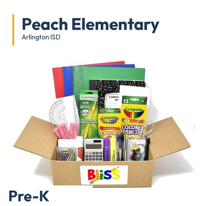Peach Elementary Pre-K School Supply Kit