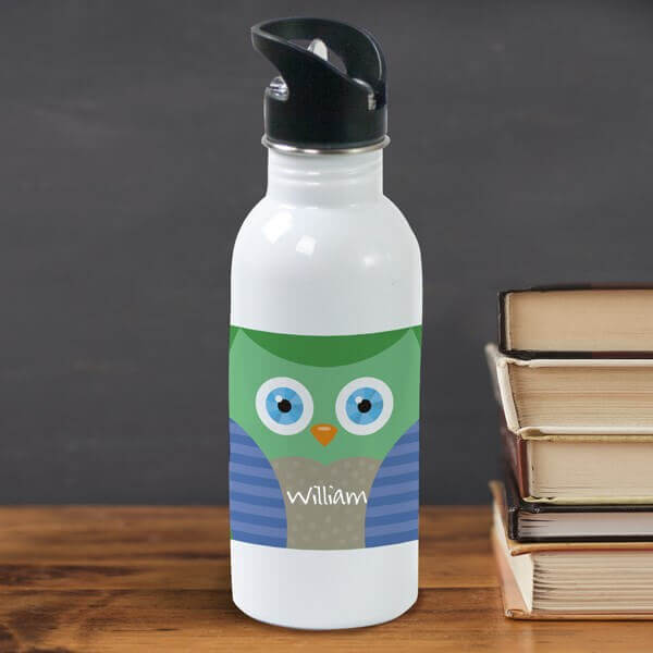 Personalized Owl Water Bottle