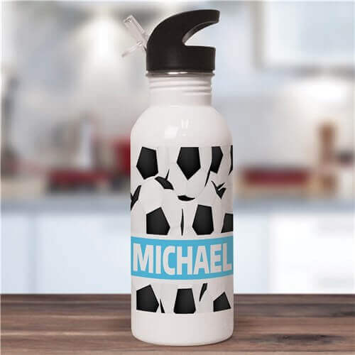Personalized Soccer Water Bottle