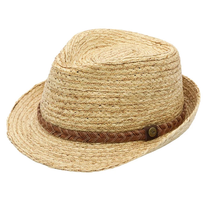 Peter Grimm Clayton - Straw Fedora Hat