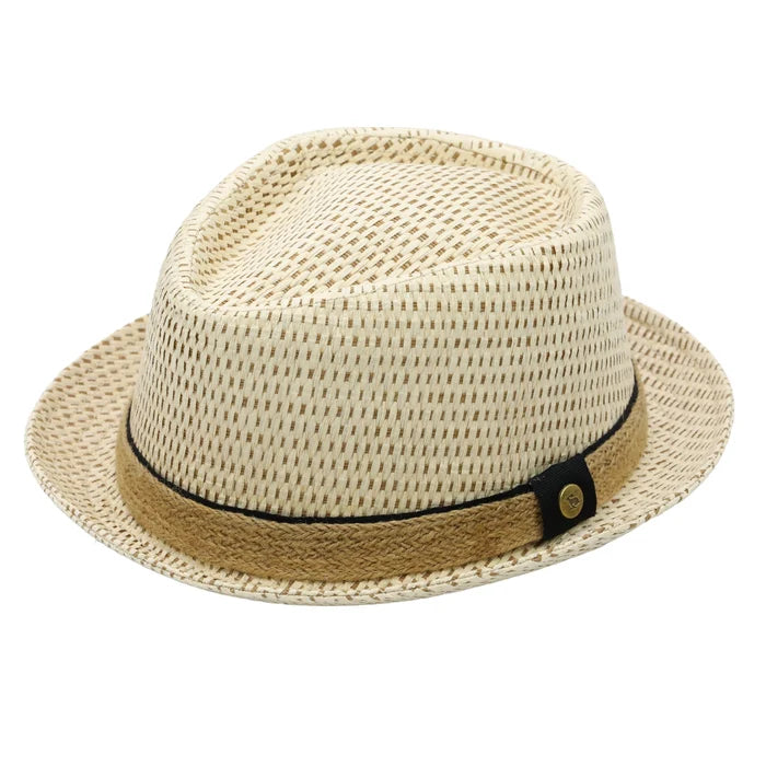 Peter Grimm Jeffrey - Straw Fedora Hat