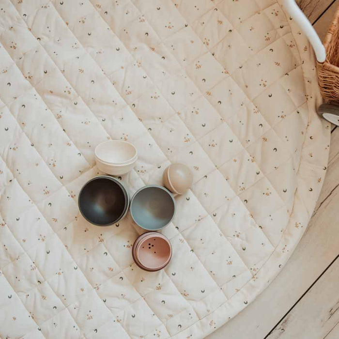 Play & Go - Soft Organic Playmat - Moon - Mabel & Fox
