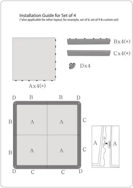 Nicoman Portable  Modular Dance Floor Kit