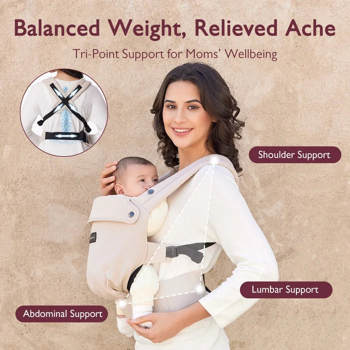 PureHug Ergonomic Baby Carrier – Khaki