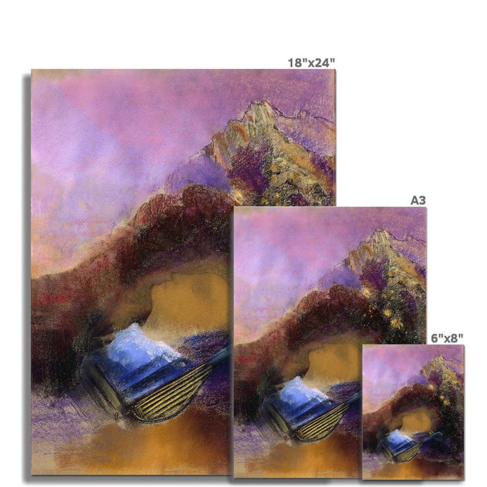 Purple Orpheus Painting | Odilon Redon Greek Mythology Tragedy | The Power of Music Symbolist Surreal Dreamlike Fine Art Print