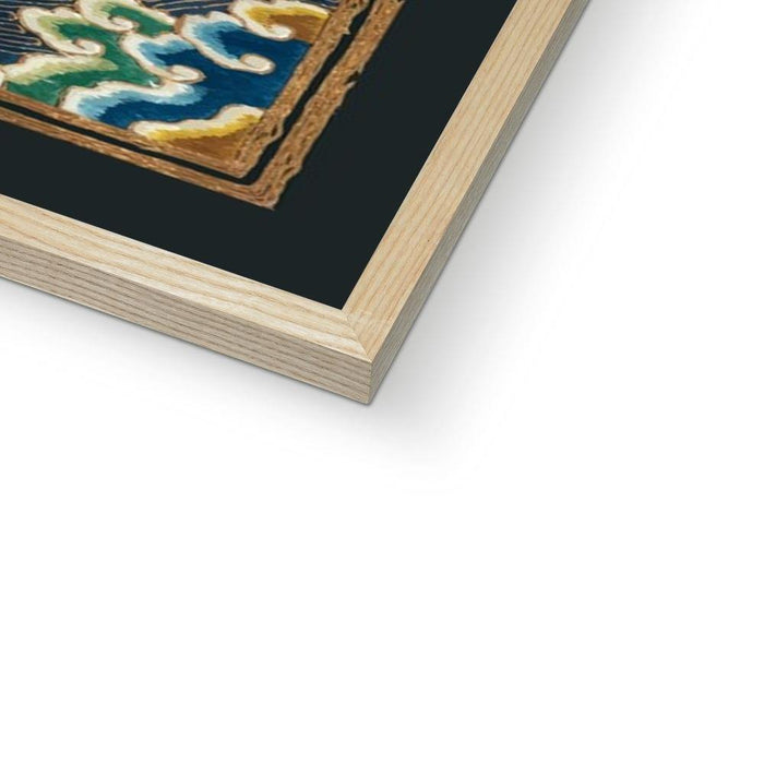 Qing Dynasty Silk Embroidery Design | Framed Print