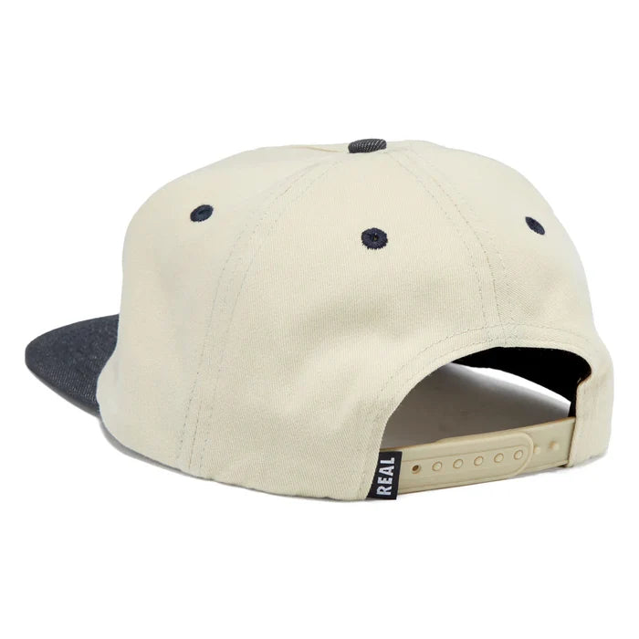 Real - EMB Adjustable Snapback (Tan/Charcoal)