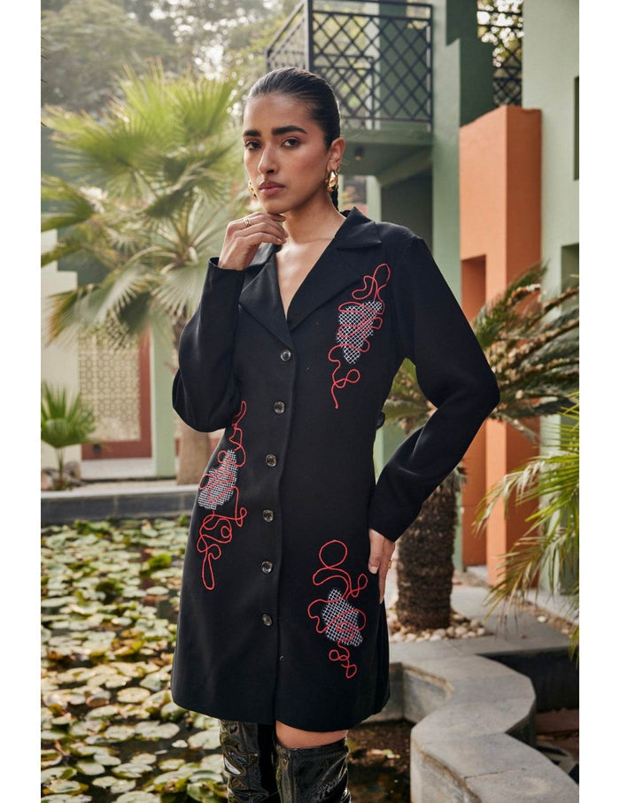 Red Orbit Shirt Dress