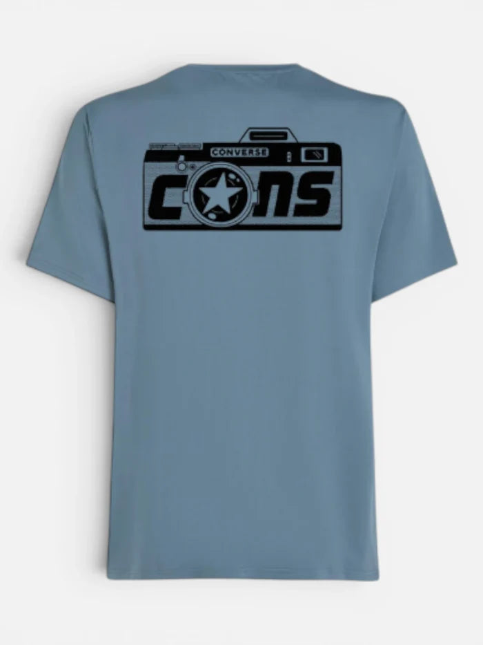 Remera Converse Manga Corta con Estampa