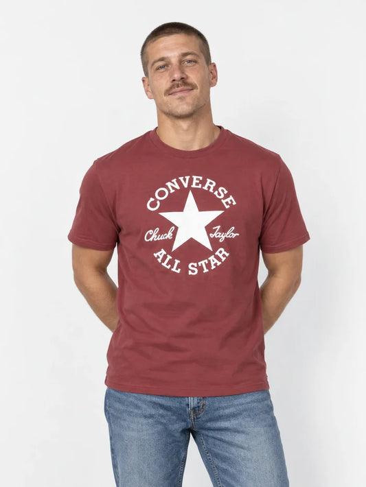 Remera Converse Patch Manga Corta Bordo — vista principal