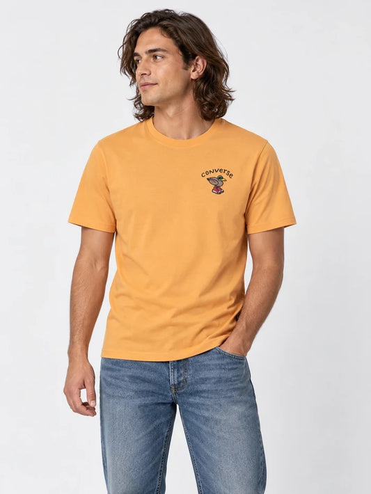 Remera Converse Pool Side Star Chev Tee Naranja — vista principal