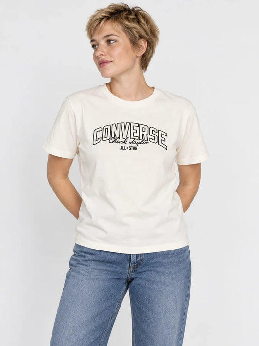 Remera Mujer Converse Tee Manga Corta Blanco — vista principal