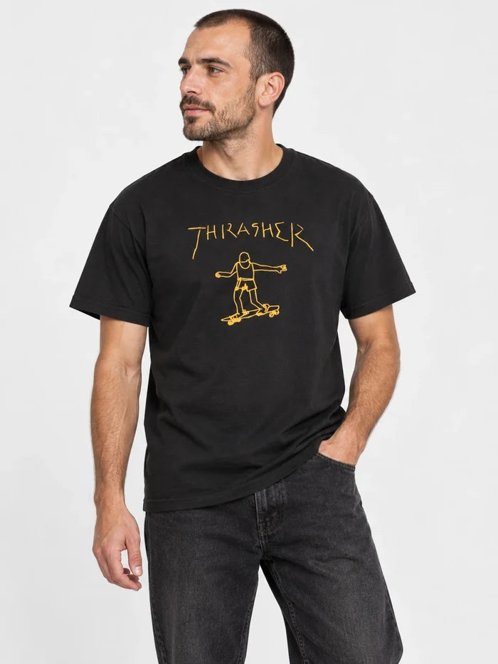 Remera Thrasher Gonz Negro Amarillo — vista principal