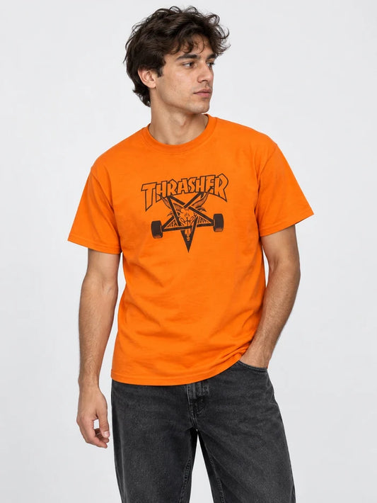 Remera Thrasher Skategoat Naranja — vista principal