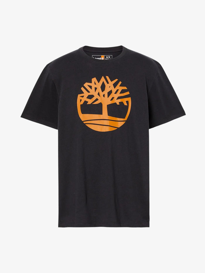 Remera Timberland Kennebec River Tree Logo Negro