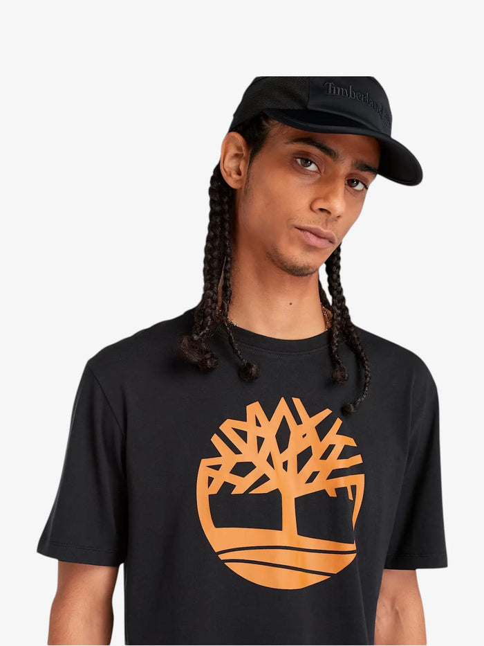 Remera Timberland Kennebec River Tree Logo Negro