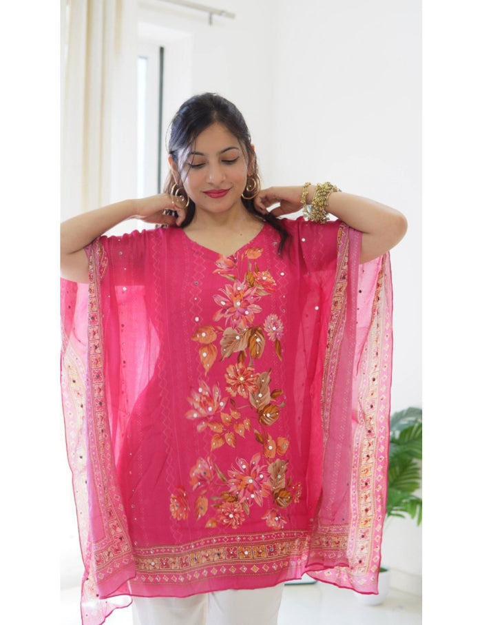 Rose Bloom Kaftan
