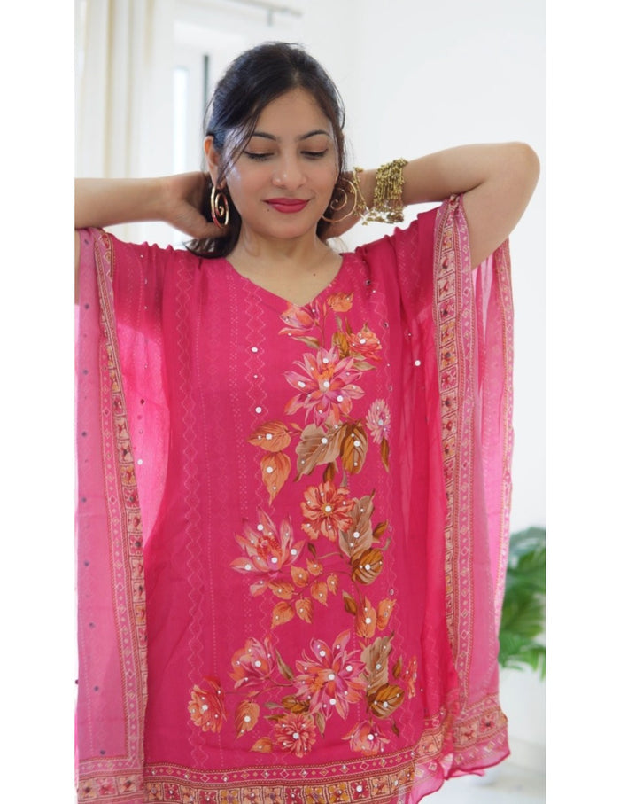 Rose Bloom Kaftan