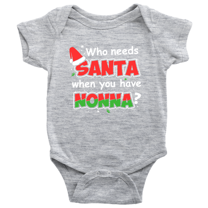 Santa Nonna Baby Onesie