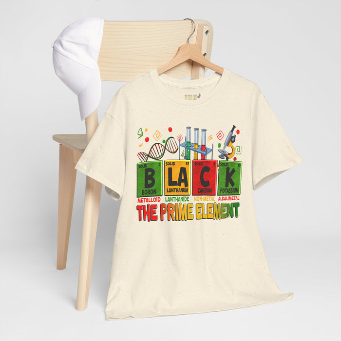 Science Lover T-Shirt — "BLACK: The Prime Element" STEM Pride Tee