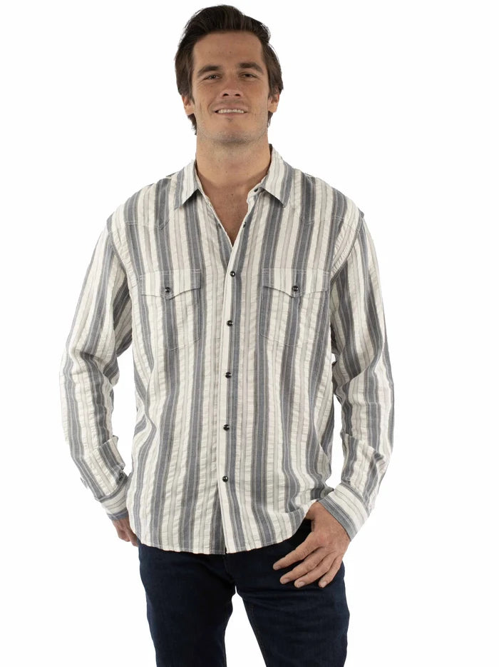 Scully Seersucker (5406) - Men's Western Shirt