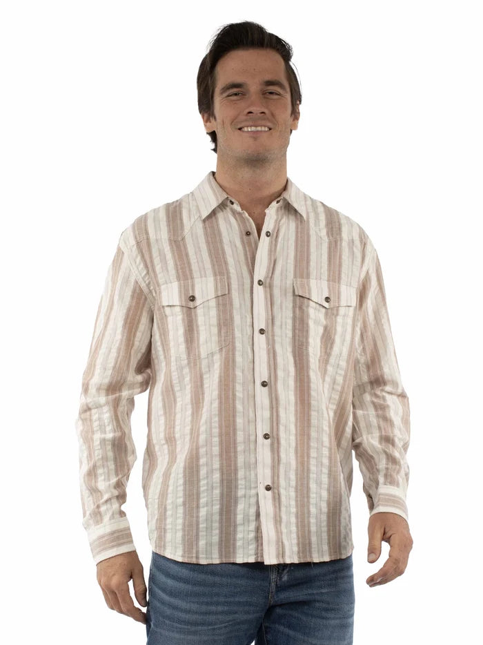 Scully Seersucker (5406) - Men's Western Shirt