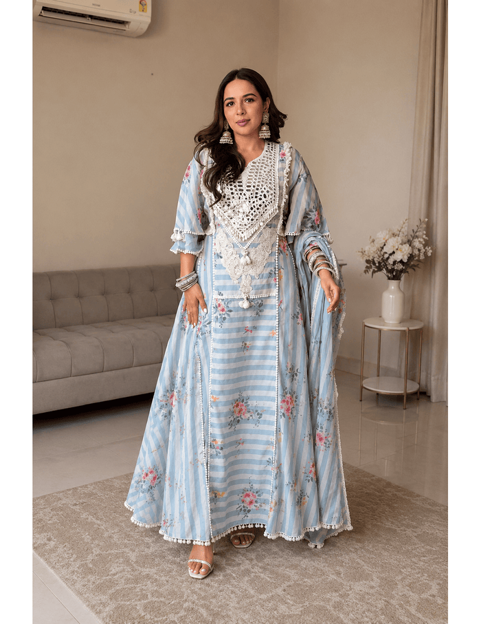 Sheesha Blue Kurta Set