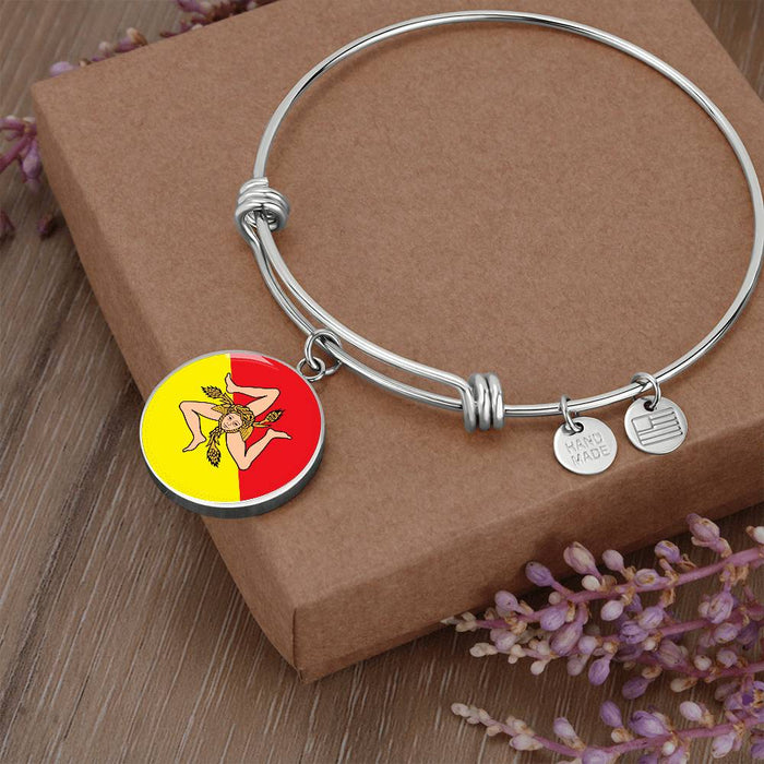 Luxury Bangle (Silver) / No
