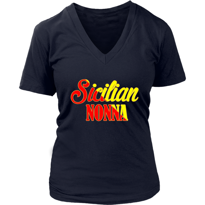 District Womens V-Neck / Navy / S