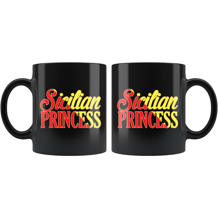 Sicilian Princess Black 11oz Mug
