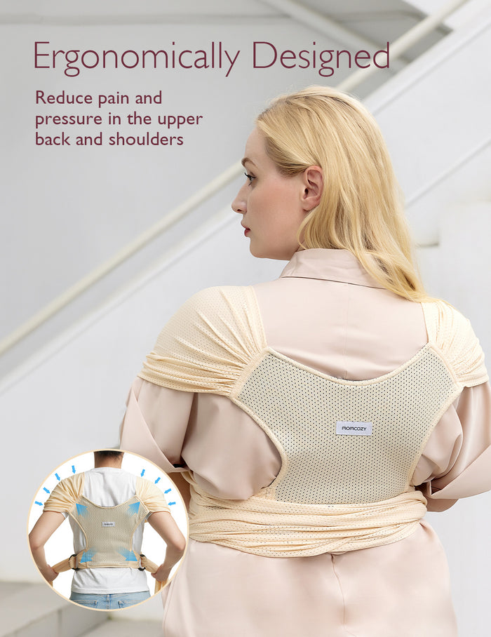 SnapLite Cooling Mesh Baby Wrap Carrier for Newborns