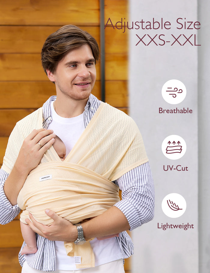 SnapLite Cooling Mesh Baby Wrap Carrier for Newborns