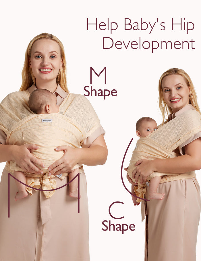 SnapLite Cooling Mesh Baby Wrap Carrier for Newborns