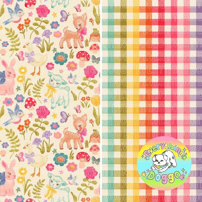 Spring Forest Floral - Bandana (Reversible)