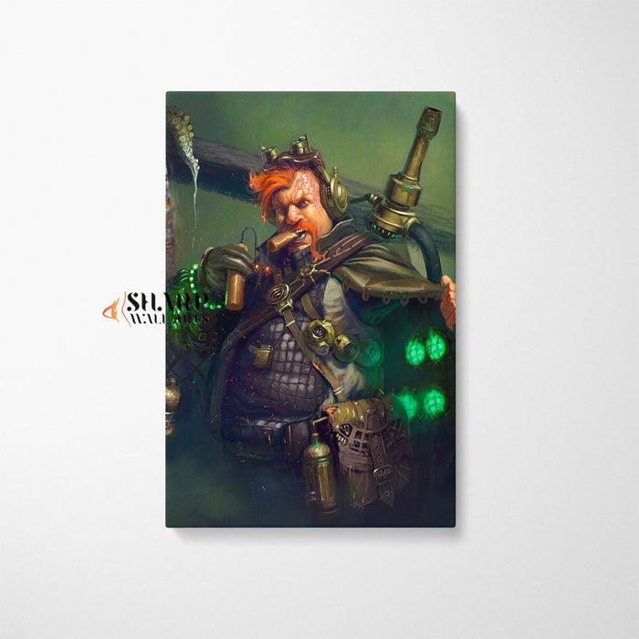 Steampunk Monster Hunter Wall Art Canvas