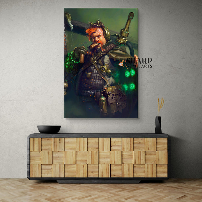 Steampunk Monster Hunter Wall Art Canvas