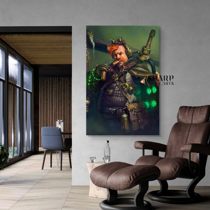 Steampunk Monster Hunter Wall Art Canvas